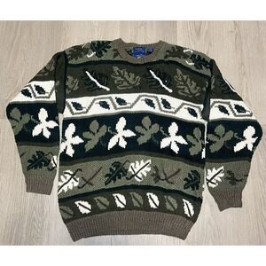 Cambridge Classics Hand Knit Sweater SZ M Men's Vintage Mervyns Grandpacore